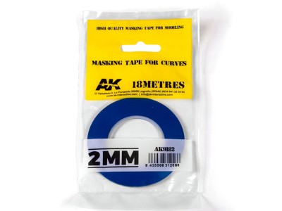 Blue masking Tape for curves 2mm 