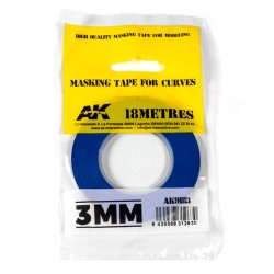 Blue masking Tape for curves 3 mm  2