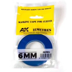 Blue masking Tape for curves 6mm  2