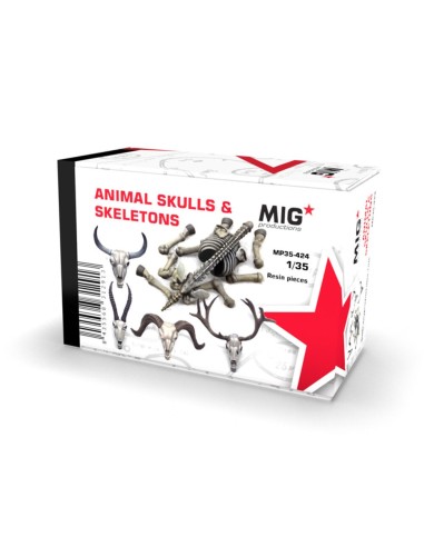 ANIMAL SKULLS & SKELETONS 1:35 