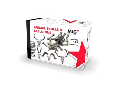 ANIMAL SKULLS & SKELETONS 1:35 