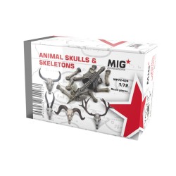 ANIMAL SKULLS & SKELETONS 1:72 