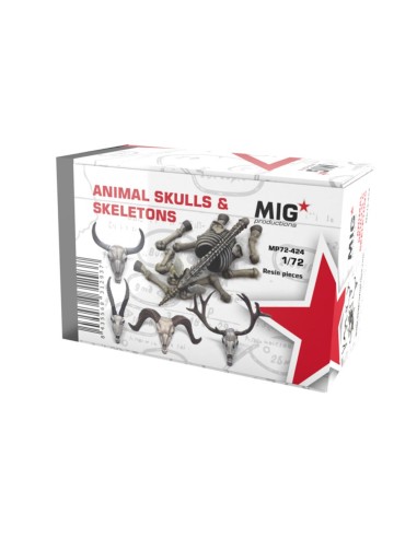 ANIMAL SKULLS & SKELETONS 1:72 