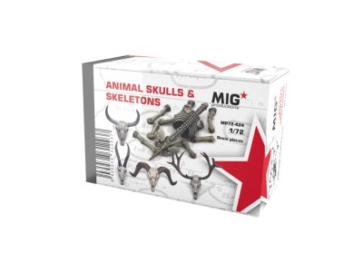 ANIMAL SKULLS & SKELETONS 1:72 