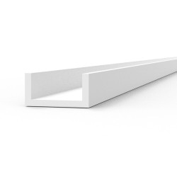 U Channel 3.0 width x 350mm - STYRENE STRIP 