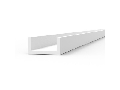 U Channel 3.0 width x 350mm - STYRENE STRIP 