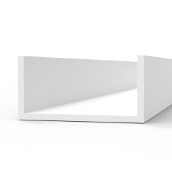 U Channel 6.0 width x 350mm - STYRENE STRIP 