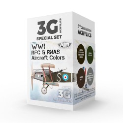 WWI RFC & RNAS. British Aircraft Colors  SET 3G 