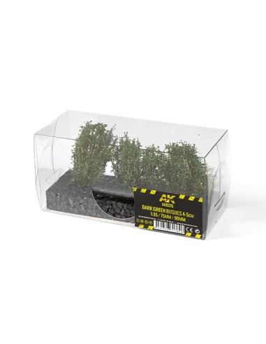 DARK GREEN BUSHES 4-6CM 