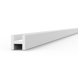 BEAMS H SHAPE 1.5 x 1.5 x 350 mm x 4 units STYRENE 