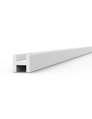 BEAMS H SHAPE 1.5 x 1.5 x 350 mm x 4 units STYRENE 