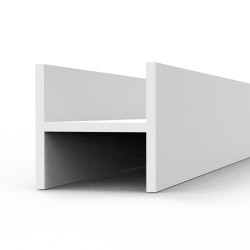 BEAMS H SHAPE 4.0 x 4.0 x 350 mm x 3 units STYRENE 