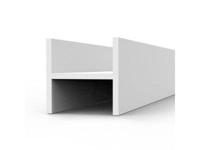 BEAMS H SHAPE 4.0 x 4.0 x 350 mm x 3 units STYRENE 