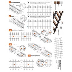 DOUBLE RAILWAY TRACK SECTION 1/35 