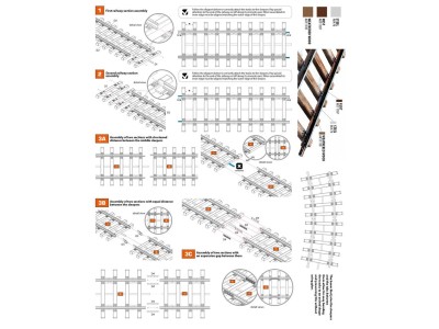 DOUBLE RAILWAY TRACK SECTION 1/35 
