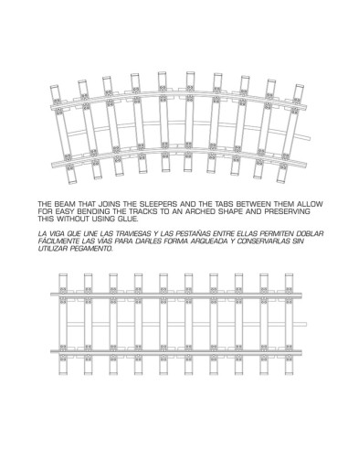 DOUBLE RAILWAY TRACK SECTION 1/35 