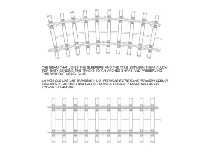DOUBLE RAILWAY TRACK SECTION 1/35 