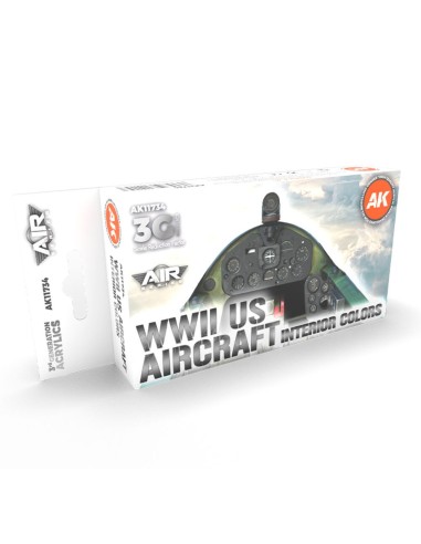 WWII US Aircraft Interior Colors SET 3G 