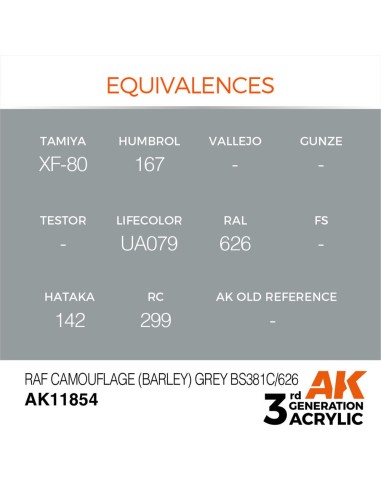 RAF Camouflage (Barley) Grey BS381C/626 