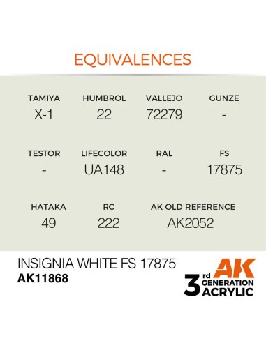 Insignia White FS 17875 