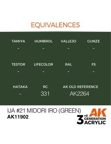 IJA #21 Midori iro (Green) 
