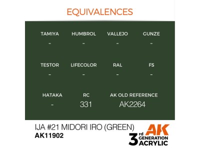 IJA #21 Midori iro (Green) 