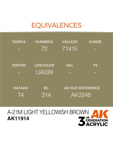 A-21m Light Yellowish Brown 