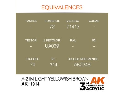 A-21m Light Yellowish Brown 