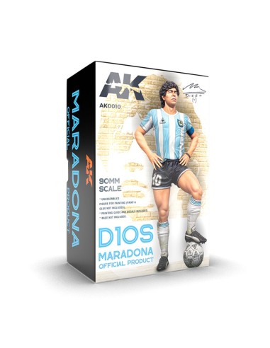 MARADONA RESIN FIGURE. 90 MM SCALE 