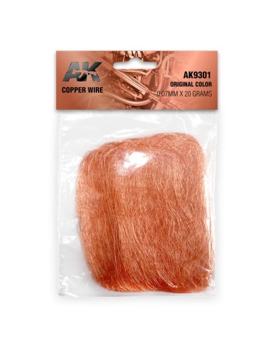 Copper Wire 0.07mm x 20 grams ORIGINAL COLOR 