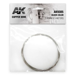 Copper Wire 0.45mm x 5 meters SILVER COLOR 