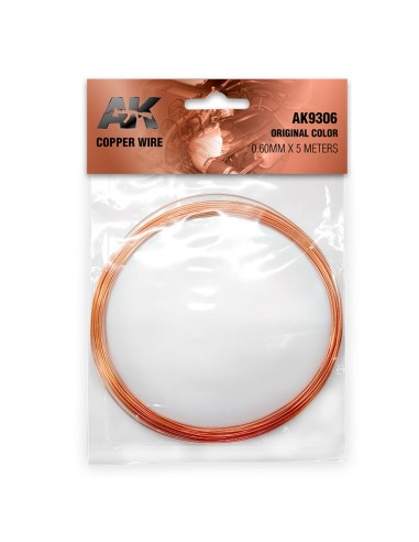 Copper Wire 0.60mm x 5 meters ORIGINAL COLOR 