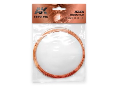 Copper Wire 0.60mm x 5 meters ORIGINAL COLOR 