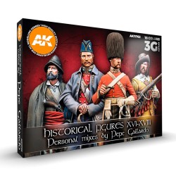 HYSTORICAL FIGURES S. XVI-XVIII SIGNATURE SET BY PEPE GALLARDO 