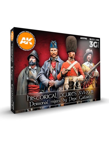 HYSTORICAL FIGURES S. XVI-XVIII SIGNATURE SET BY PEPE GALLARDO 