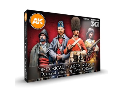 HYSTORICAL FIGURES S. XVI-XVIII SIGNATURE SET BY PEPE GALLARDO 