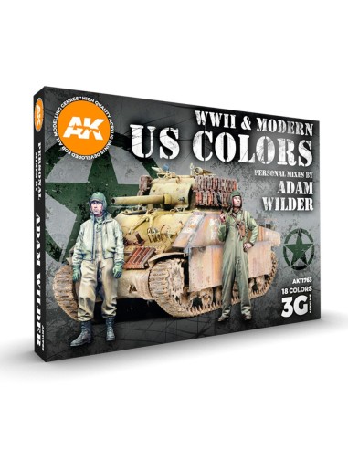 WWII & MODERN US COLORS - SIGNATURE SET BY ADAM WILDER 