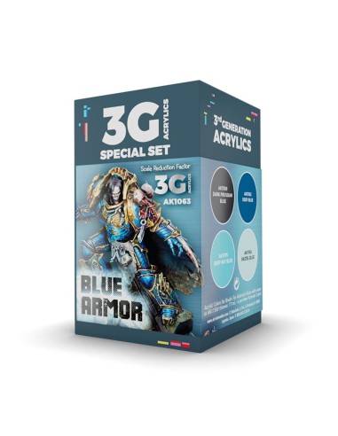 WARGAME SET. BLUE ARMOR. 