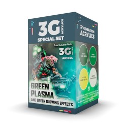 WARGAME COLOR SET. GREEN PLASMA AND GLOWING EFFECT 