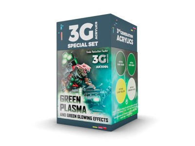 WARGAME COLOR SET. GREEN PLASMA AND GLOWING EFFECT 