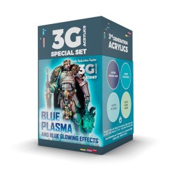 WARGAME COLOR SET. BLUE PLASMA AND GLOWING EFFECTS 