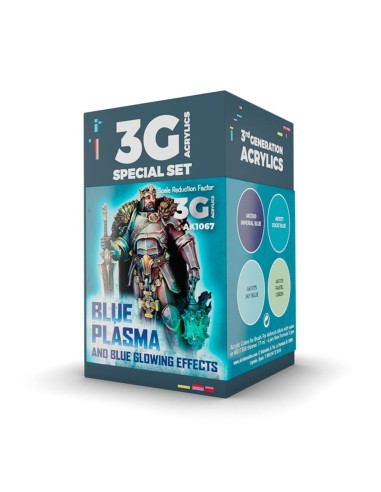 WARGAME COLOR SET. BLUE PLASMA AND GLOWING EFFECTS 