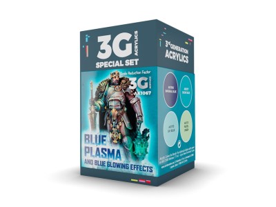 WARGAME COLOR SET. BLUE PLASMA AND GLOWING EFFECTS 
