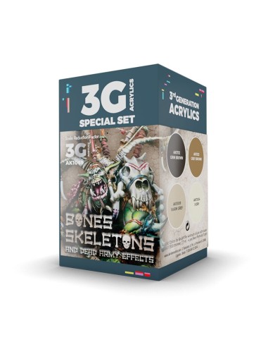 WARGAME COLOR SET. BONES AND SKELETONS. 