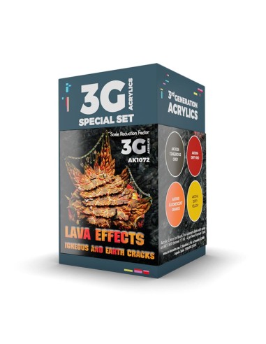 WARGAME COLOR SET. LAVA EFFECTS. 