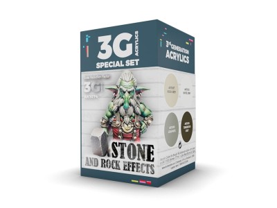 WARGAME COLOR SET. STONE AND ROCK EFFECTS. 
