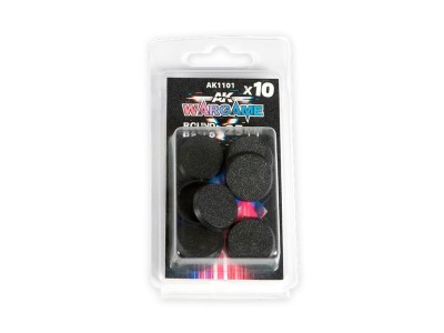 PLASTIC WARGAME BASES. ROUND BASE 25mm 