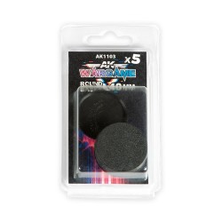 PLASTIC WARGAME BASES. ROUND BASE 40mm 