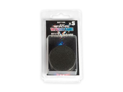 PLASTIC WARGAME BASES. ROUND BASE 50mm 