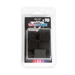 PLASTIC WARGAME BASES. SQUARE BASE 25x25mm 